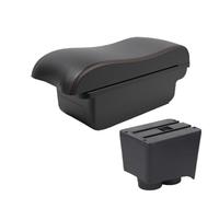 CMJAHU Ajustement for V-w Polo Boîte d'accoudoir Polo 9N 3 Boîte de console centrale de voiture 2002-2009 Boîte de rangement de voiture modifiée Accessoire intérieur(A2 Black line NO USB)