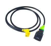 CMJAHU Câble de Commutation USB et auxiliaire for Voiture, Compatible avec VW Passat B6 B7 Golf 6 Polo Bora CC RCD 510 RNS 315(Black)