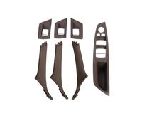 CMJAHU Convient for BMW Série 5 F10 F18 523 525 528 LHD RHD 7 pièces poignée de porte intérieure de voiture garniture de couverture 7 pièces 1 ensemble(RHD Moka)