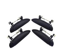 CMJAHU Convient for DACIA LOGAN SANDERO RENAULT CLIO MK2 MEGANE #7700433075, 7700433076 ISANCE Poignée de porte extérieure avant arrière gauche droite(Set of 4 Sides)
