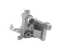 CMJAHU Convient for Ford Mondeo C-Max Ecosport 1Z7S8K655AZ 1S7G8K556AJ 1360282 Plain LF01-1517Z boîtier de thermostat de liquide de refroidissement de moteur de sortie d'eau