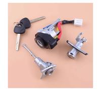 CMJAHU Convient for Hyundai Sonata 8, cylindre de verrouillage complet gauche, clé d'allumage, barillet de démarrage, porte, coffre, ensemble d'accessoires