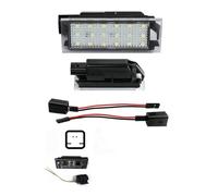 CMJAHU Convient for Renault Clio 3 4 Espace 5 Kangoo Koleos Kadjar Laguna Master Megane Trafic Twingo 2x feux de plaque d'immatriculation arrière à LED sans erreur(With Line)