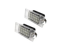 CMJAHU Convient for Renault Clio III Hatchback Megane II Laguna II Hatchback Master II Van for Opel for Nissan 7700796163 2 pièces LED éclairage de plaque d'immatriculation lampes numéro