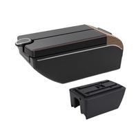 CMJAHU Convient for SUZUKI Ertiga Console centrale de voiture Modification de l'accoudoir intérieur boîte de rangement multifonctionnelle accessoire avec porte-gobelet USB(A2 Black line 7 usb)
