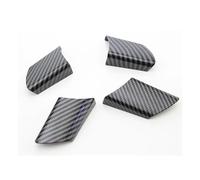 CMJAHU Convient for VW Volkswagen Polo 2004-2007 4 pièces/Ensemble Housse de Volant Automobile en Fibre de Carbone Autocollants décoratifs sont adaptés