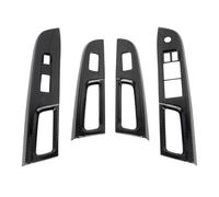 CMJAHU Couvercle de bouton de commutation de lève-vitre en carbone véritable, 4 pièces, accessoires de voiture CGZ adaptés à la S//U//B//A//R//U WRX STi 2015 - 2021