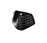 CMJAHU Couvercle de phare antibrouillard for pare-choc avant de voiture, compatible avec A-u-d-i A3 Sline s-line 2021 2022 2023, grille hexagonale en nid d'abeille chromée(Black Right)