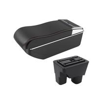 CMJAHU Intérieur de Voiture adapté à C-h-e-v-r-olet Onix 2020 - 2024, accoudoir surélevé avec Rangement à Double Couche, Accessoires de Voiture avec Porte-gobelets(A3curved Whiteline)