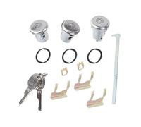 CMJAHU Kit de clés de coffre de porte de voiture, cylindre de serrure de porte, accessoires avec 2 clés, for Chevelle, Malibu, Monte Carlo et Camaro, 654394765282