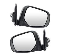 CMJAHU Rétroviseurs extérieurs chromés, chauffants et rabattables électriquement, compatibles avec Mitsubishi L200 Triton (2007-2014). Accessoires auto. Fixation : 9 broches.(1 pair)