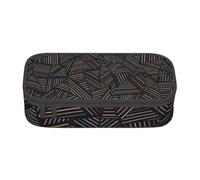 CMJSGG Arc-en-Ciel linéaire géométrique imprimé en 3D, Trousse à Crayons, Trousse à Crayons, Trousse à Crayons de Grande capacité, Trousse à cosmétiques