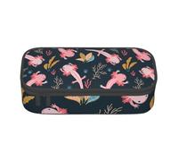 CMJSGG Axolotls Mignons, Trousse à Crayons, Trousse à Crayons, Trousse à Crayons de Grande capacité, Trousse à cosmétiques
