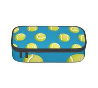 CMJSGG Balle de Tennis Bleue, Trousse à Crayons, Trousse à Crayons, Trousse à Crayons de Grande capacité, Trousse à cosmétiques