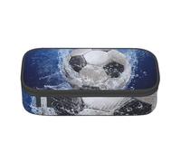 CMJSGG Ballon de Football imprimé à l'eau, Trousse à Crayons, Trousse à Crayons, Trousse à Crayons de Grande capacité, Trousse à cosmétiques