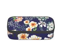 CMJSGG Belle Fleur Jardin Pétale Floral Feuilles Prairie Orange, Trousse à Crayons, Trousse à Crayons, Trousse à Crayons de Grande capacité, Trousse à cosmétiques
