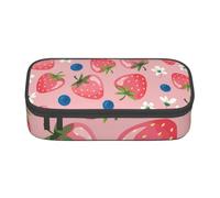 CMJSGG Belle Fraise Rose, Trousse à Crayons, Trousse à Crayons, Trousse à Crayons de Grande capacité, Trousse à cosmétiques