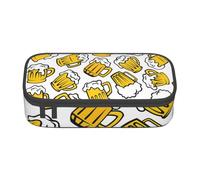 CMJSGG Bière de Dessin animé rétro, Trousse à Crayons, Trousse à Crayons, Trousse à Crayons de Grande capacité, Trousse à cosmétiques