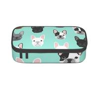 CMJSGG Bouledogue français Bouledogue français, Trousse à Crayons, Trousse à Crayons, Trousse à Crayons de Grande capacité, Trousse à cosmétiques