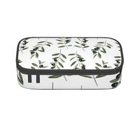 CMJSGG Branche D'Olivier Style Aquarelle Nature, Trousse à Crayons, Trousse à Crayons, Trousse à Crayons de Grande capacité, Trousse à cosmétiques