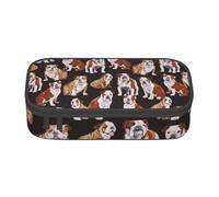 CMJSGG Bulldog Anglais, Trousse à Crayons, Trousse à Crayons, Trousse à Crayons de Grande capacité, Trousse à cosmétiques