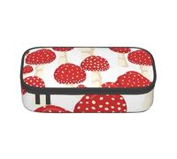CMJSGG Champignons Rouges Agaric Mouche, Trousse à Crayons, Trousse à Crayons, Trousse à Crayons de Grande capacité, Trousse à cosmétiques