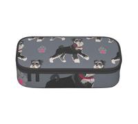 CMJSGG Chien Mignon d'animal Schnauzer, Trousse à Crayons, Trousse à Crayons, Trousse à Crayons de Grande capacité, Trousse à cosmétiques