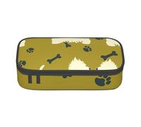 CMJSGG Chien Silhouette Ouest Highland Animal Ouest, Trousse à Crayons, Trousse à Crayons, Trousse à Crayons de Grande capacité, Trousse à cosmétiques