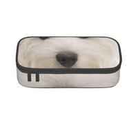 CMJSGG Chiot Westie Mignon, Trousse à Crayons, Trousse à Crayons, Trousse à Crayons de Grande capacité, Trousse à cosmétiques