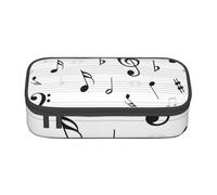 CMJSGG Clef Notes De Musique Feuille Symbole Treble Résumé, Trousse à Crayons, Trousse à Crayons, Trousse à Crayons de Grande capacité, Trousse à cosmétiques