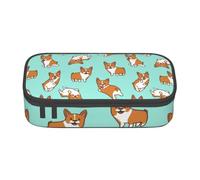 CMJSGG Corgi Chien Mignon, Trousse à Crayons, Trousse à Crayons, Trousse à Crayons de Grande capacité, Trousse à cosmétiques