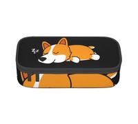 CMJSGG Corgi Mignon Dormant, Trousse à Crayons, Trousse à Crayons, Trousse à Crayons de Grande capacité, Trousse à cosmétiques