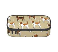 CMJSGG Dessin animé Mignon Animal de Compagnie Intelligent Beagle, Trousse à Crayons, Trousse à Crayons, Trousse à Crayons de Grande capacité, Trousse à cosmétiques