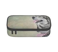 CMJSGG Dessin Chien Malamute d'Alaska Portrait, Trousse à Crayons, Trousse à Crayons, Trousse à Crayons de Grande capacité, Trousse à cosmétiques