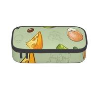 CMJSGG Doodle Brocoli Fromage Avocat, Trousse à Crayons, Trousse à Crayons, Trousse à Crayons de Grande capacité, Trousse à cosmétiques