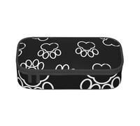 CMJSGG Empreinte de Patte Noire, Trousse à Crayons, Trousse à Crayons, Trousse à Crayons de Grande capacité, Trousse à cosmétiques