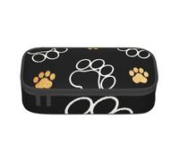 CMJSGG Empreintes de Pattes de Chien Sories imprimées, Trousse à Crayons, Trousse à Crayons, Trousse à Crayons de Grande capacité, Trousse à cosmétiques
