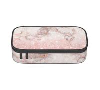 CMJSGG Faux Rose Or Rose Paillettes Marbre Blanc Ombre, Trousse à Crayons, Trousse à Crayons, Trousse à Crayons de Grande capacité, Trousse à cosmétiques