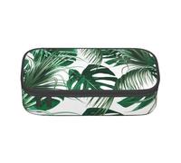 CMJSGG Feuilles De Palmier Vert Tropical Feuille De Jungle, Trousse à Crayons, Trousse à Crayons, Trousse à Crayons de Grande capacité, Trousse à cosmétiques