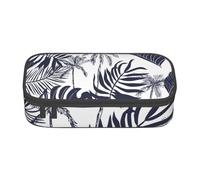 CMJSGG Feuilles De Palmiers Tropicaux Silhouette Hawaïenne, Trousse à Crayons, Trousse à Crayons, Trousse à Crayons de Grande capacité, Trousse à cosmétiques
