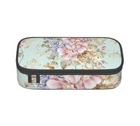 CMJSGG Fleur Aquarelle Floral Printemps, Trousse à Crayons, Trousse à Crayons, Trousse à Crayons de Grande capacité, Trousse à cosmétiques