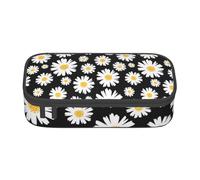CMJSGG Fleurs de Marguerite, Trousse à Crayons, Trousse à Crayons, Trousse à Crayons de Grande capacité, Trousse à cosmétiques