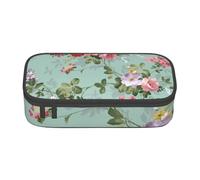 CMJSGG Fleurs Florales Vintage imprimées, Trousse à Crayons, Trousse à Crayons, Trousse à Crayons de Grande capacité, Trousse à cosmétiques