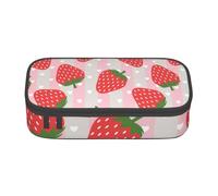 CMJSGG Fraise, Trousse à Crayons, Trousse à Crayons, Trousse à Crayons de Grande capacité, Trousse à cosmétiques