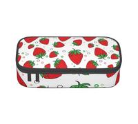 CMJSGG Fraise, Trousse à Crayons, Trousse à Crayons, Trousse à Crayons de Grande capacité, Trousse à cosmétiques