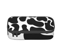 CMJSGG Impression Animale de Taches de Vache Noire, Trousse à Crayons, Trousse à Crayons, Trousse à Crayons de Grande capacité, Trousse à cosmétiques