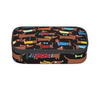 CMJSGG J'aime Mon Chien teckels Imprimer, Trousse à Crayons, Trousse à Crayons, Trousse à Crayons de Grande capacité, Trousse à cosmétiques
