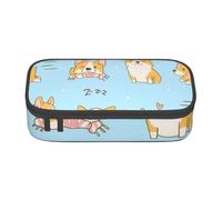 CMJSGG Kawaii Corgi Chien Mignon, Trousse à Crayons, Trousse à Crayons, Trousse à Crayons de Grande capacité, Trousse à cosmétiques