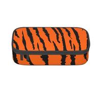 CMJSGG Léopard Tigre Orange, Trousse à Crayons, Trousse à Crayons, Trousse à Crayons de Grande capacité, Trousse à cosmétiques
