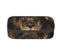 CMJSGG Lion d'Afrique Crinière Féline Sauvage Gros Plan Faune, Trousse à Crayons, Trousse à Crayons, Trousse à Crayons de Grande capacité, Trousse à cosmétiques